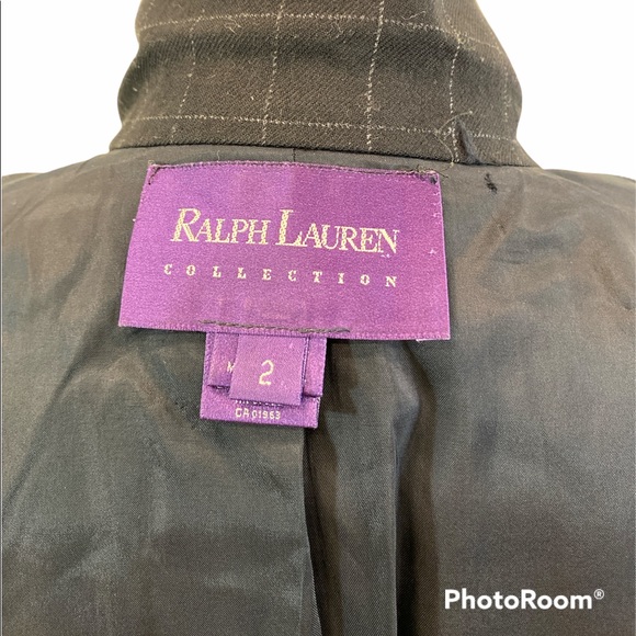 Ralph Lauren 100% Wool Plaid Sport Blazer Purple Tag 2 Union Made Dark academia - Picture 3 of 11